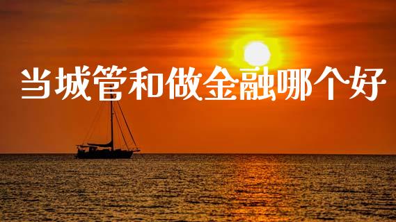 当城管和做金融哪个好_https://cj002.lansai.wang_理财问答_第1张