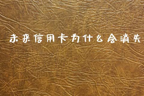未来信用卡为什么会消失_https://cj002.lansai.wang_会计问答_第1张