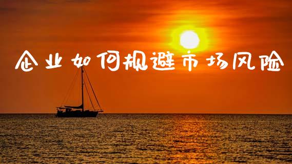 企业如何规避市场风险_https://cj002.lansai.wang_金融问答_第1张