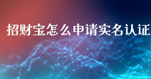 招财宝怎么申请实名认证_财经百问_第1张_财经百问网 招财宝怎么申请实名认证_https://cj002.lansai.wang_财经百问_第1张