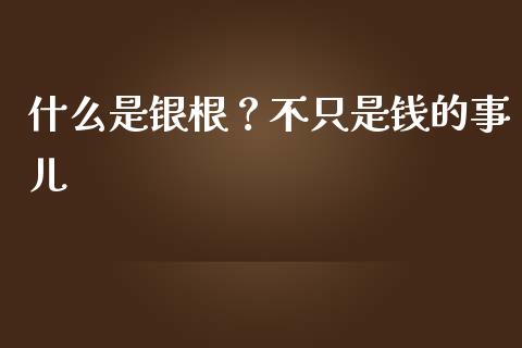什么是银根？不只是钱的事儿_https://cj002.lansai.wang_会计问答_第1张
