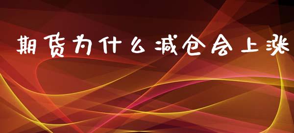 期货为什么减仓会上涨_https://cj002.lansai.wang_会计问答_第1张