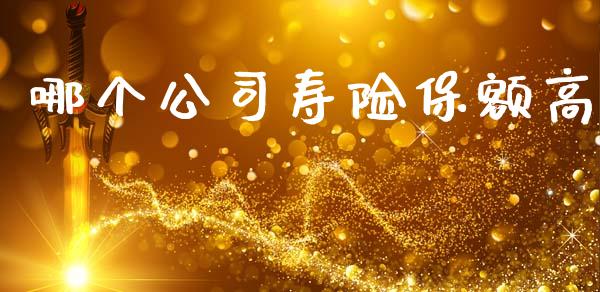 哪个公司寿险保额高_https://cj002.lansai.wang_金融问答_第1张