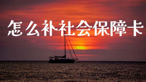 怎么补社会保障卡_https://cj002.lansai.wang_保险问答_第1张