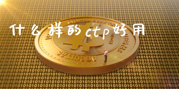 什么样的ctp好用_https://cj002.lansai.wang_理财问答_第1张