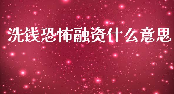 洗钱恐怖融资什么意思_https://cj002.lansai.wang_期货问答_第1张