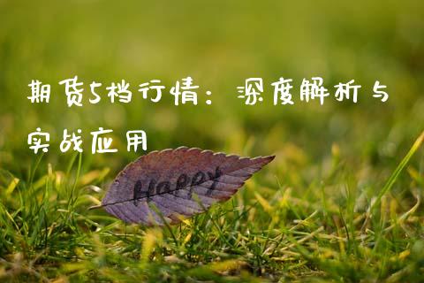 期货5档行情：深度解析与实战应用_https://cj002.lansai.wang_股市问答_第1张