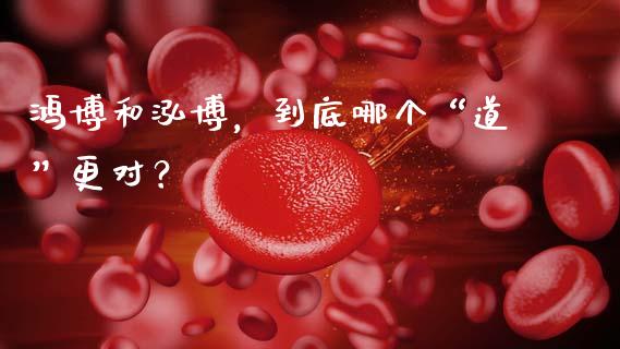 鸿博和泓博，到底哪个“道”更对？_https://cj002.lansai.wang_会计问答_第1张