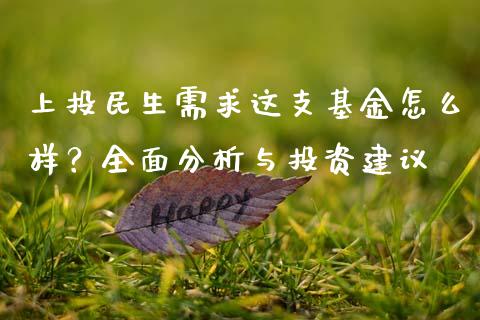 上投民生需求这支基金怎么样？全面分析与投资建议_https://cj002.lansai.wang_期货问答_第1张