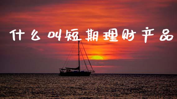 什么叫短期理财产品_https://cj002.lansai.wang_股市问答_第1张