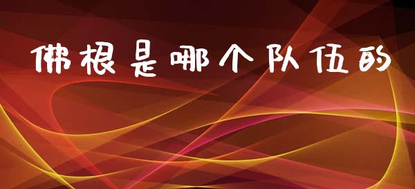 佛根是哪个队伍的_https://cj002.lansai.wang_财经问答_第1张