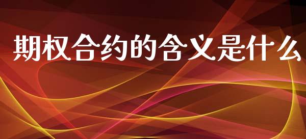 期权合约的含义是什么_理财问答_第1张_财经百问网 期权合约的含义是什么_https://cj002.lansai.wang_理财问答_第1张