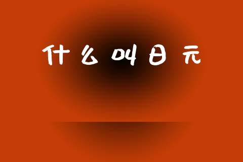 什么叫日元_https://cj002.lansai.wang_财经问答_第1张