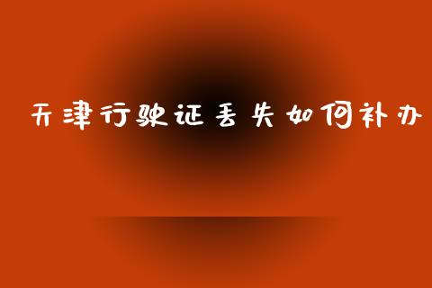 天津行驶证丢失如何补办_https://cj002.lansai.wang_保险问答_第1张