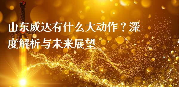 山东威达有什么大动作？深度解析与未来展望_https://cj002.lansai.wang_财经百问_第1张