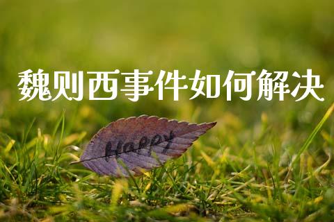 魏则西事件如何解决_https://cj002.lansai.wang_期货问答_第1张