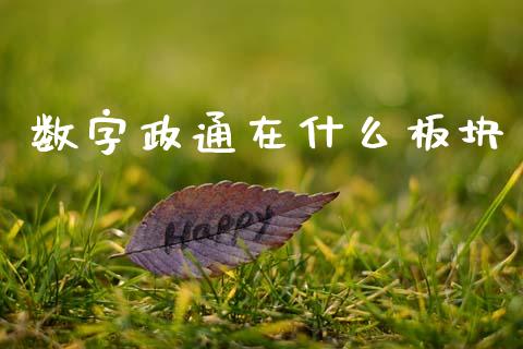 数字政通在什么板块_财经百问_第1张_财经百问网 数字政通在什么板块_https://cj002.lansai.wang_财经百问_第1张