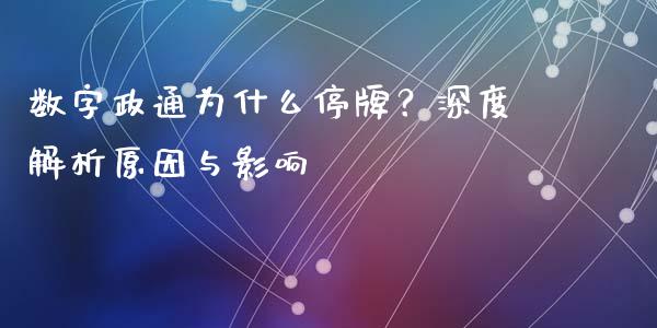 数字政通为什么停牌？深度解析原因与影响_https://cj002.lansai.wang_理财问答_第1张