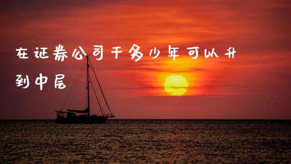 在证券公司干多少年可以升到中层_https://cj002.lansai.wang_理财问答_第1张