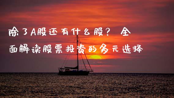 除了A股还有什么股？ 全面解读股票投资的多元选择_https://cj002.lansai.wang_财经问答_第1张
