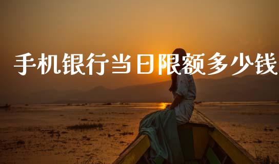 手机银行当日限额多少钱_https://cj002.lansai.wang_股市问答_第1张