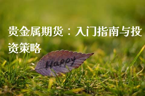 贵金属期货：入门指南与投资策略_https://cj002.lansai.wang_财经问答_第1张
