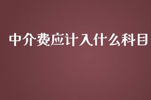 中介费应计入什么科目_https://cj002.lansai.wang_会计问答_第1张