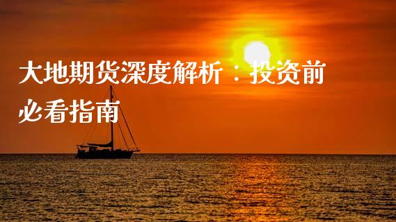 大地期货深度解析：投资前必看指南_https://cj002.lansai.wang_会计问答_第1张