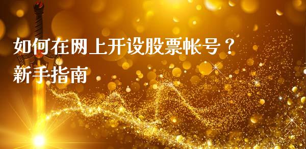 如何在网上开设股票帐号？新手指南_https://cj002.lansai.wang_股市问答_第1张