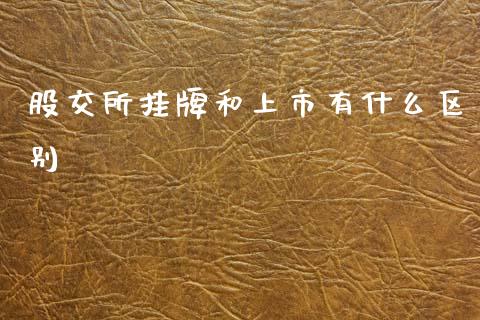 股交所挂牌和上市有什么区别_https://cj002.lansai.wang_财经百问_第1张