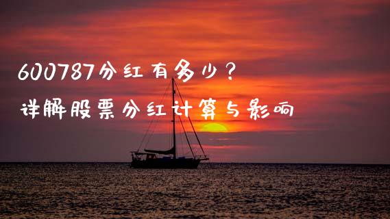 600787分红有多少？详解股票分红计算与影响_https://cj002.lansai.wang_会计问答_第1张