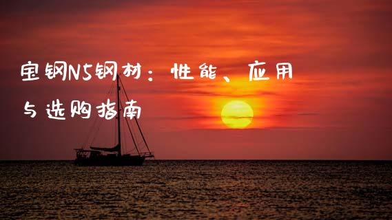 宝钢N5钢材：性能、应用与选购指南_https://cj002.lansai.wang_股市问答_第1张