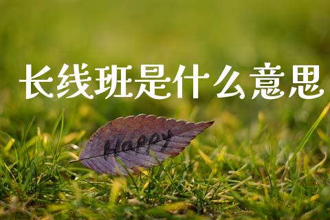 长线班是什么意思_https://cj002.lansai.wang_会计问答_第1张