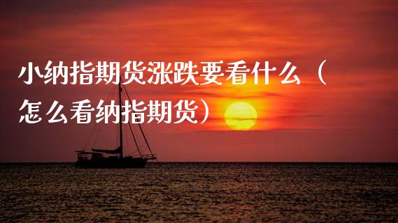 小纳指期货涨跌要看什么(怎么看纳指期货)_理财问答_第1张_财经百问网 小纳指期货涨跌要看什么(怎么看纳指期货)_https://cj002.lansai.wang_理财问答_第1张