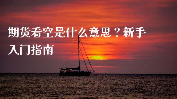 期货看空是什么意思？新手入门指南_https://cj002.lansai.wang_股市问答_第1张