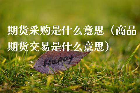 期货采购是什么意思(商品期货交易是什么意思)_会计问答_第1张_财经百问网 期货采购是什么意思(商品期货交易是什么意思)_https://cj002.lansai.wang_会计问答_第1张