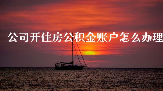 公司开住房公积金账户怎么办理_https://cj002.lansai.wang_保险问答_第1张