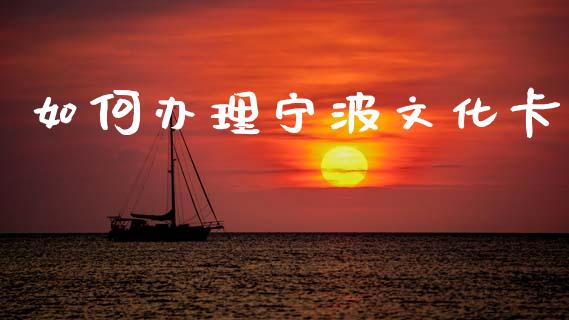 如何办理宁波文化卡_理财问答_第1张_财经百问网 如何办理宁波文化卡_https://cj002.lansai.wang_理财问答_第1张