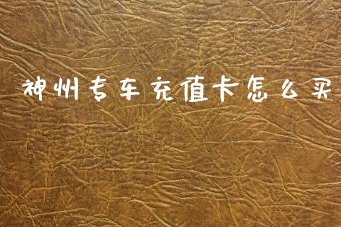 神州专车充值卡怎么买_https://cj002.lansai.wang_理财问答_第1张