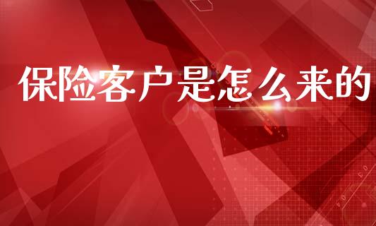 保险客户是怎么来的_https://cj002.lansai.wang_保险问答_第1张