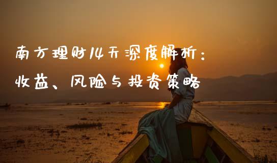 南方理财14天深度解析：收益、风险与投资策略_https://cj002.lansai.wang_保险问答_第1张