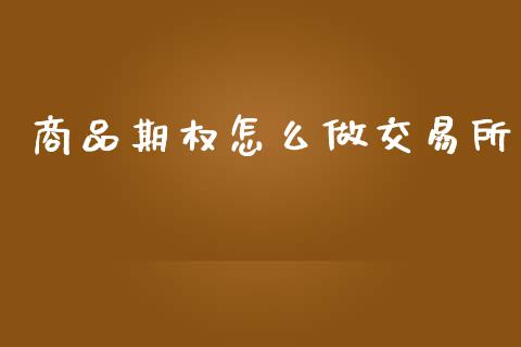 商品期权怎么做交易所_https://cj002.lansai.wang_股市问答_第1张