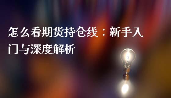 怎么看期货持仓线：新手入门与深度解析_https://cj002.lansai.wang_理财问答_第1张