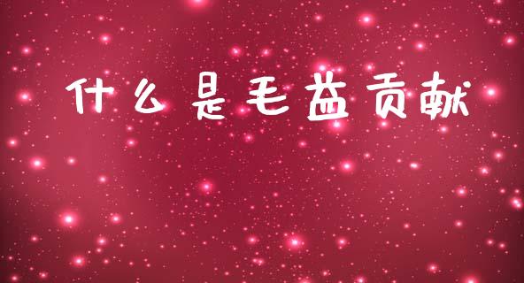 什么是毛益贡献_https://cj002.lansai.wang_会计问答_第1张