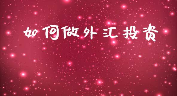 如何做外汇投资_https://cj002.lansai.wang_理财问答_第1张