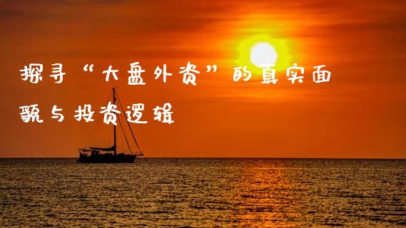 探寻“大盘外资”的真实面貌与投资逻辑_https://cj002.lansai.wang_期货问答_第1张