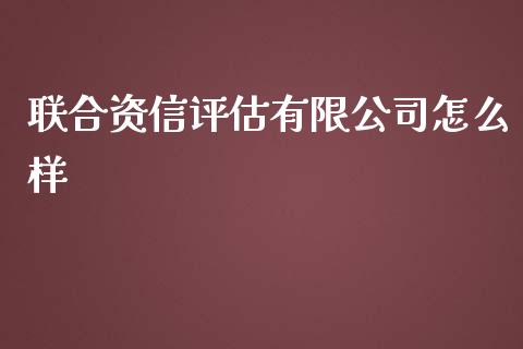 联合资信评估有限公司怎么样_https://cj002.lansai.wang_财经百问_第1张