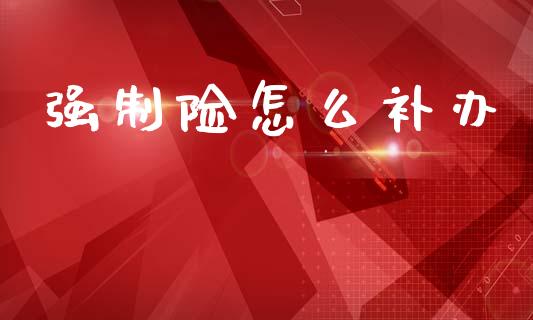 强制险怎么补办_https://cj002.lansai.wang_保险问答_第1张