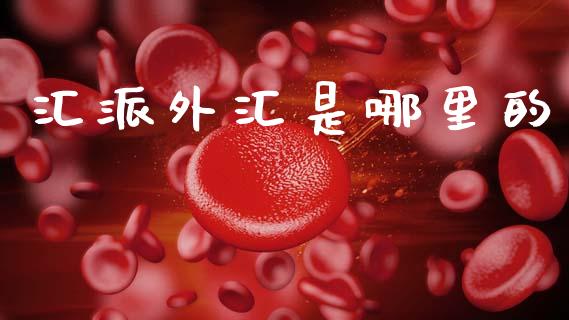 汇派外汇是哪里的_https://cj002.lansai.wang_财经问答_第1张