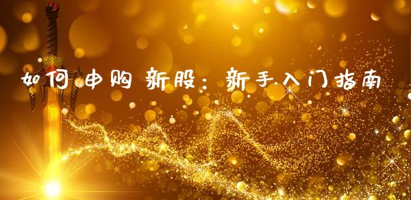 如何 申购 新股:新手入门指南_财经百问_第1张_财经百问网 如何 申购 新股:新手入门指南_https://cj002.lansai.wang_财经百问_第1张